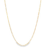 18K Gold Filled 1mm Link Figaro Chain (F73)