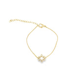 CZ Paved Star of David Rolo Chain Necklace (H270/I407A)