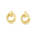 Two Plate Twisted Earrings (K44B)