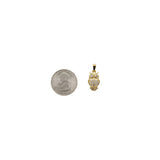 18K Gold Filled Owl Pendant