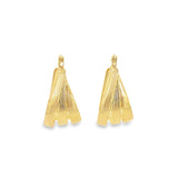 18K Gold Filled Triple Strand Hoop Earrings (L437)