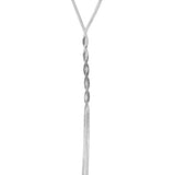 Twisted Herringbone Lariat Chain (H216)