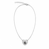 Elegant 18K Gold Filled puffy heart pendant necklace with a minimalist design. Adjustable, lightweight, hypoallergenic, and perfect for everyday wear or gifting.