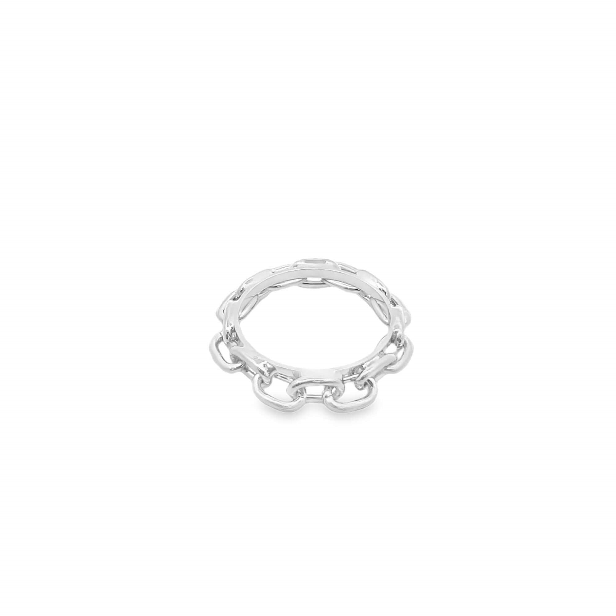 Thick Paperclip Link Ring (D12)