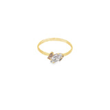 Colorful Marquise CZ Stone Slim Ring