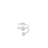 CZ Multi Shape Charms Wrap Ring (D128)