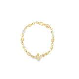 Gold Filled Mariner Kids Chain Charm Bracelet