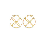 Florentine French Round Cross Earrings