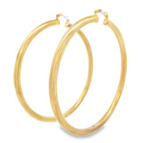 Large Latchback Plain Hoops (K329A)