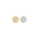 Textured CZ Gemstone Clip On Earrings