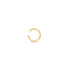 A textured gold ear cuff sits against a clean white background.