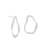 Abstract Oval Earrings (J279A)