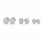 Classic round bezel CZ stud earrings crafted in 18K Gold Filled. Available in multiple sizes. Hypoallergenic, tarnish resistant, and perfect for everyday wear.