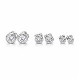 Classic round bezel CZ stud earrings crafted in 18K Gold Filled. Available in multiple sizes. Hypoallergenic, tarnish resistant, and perfect for everyday wear.