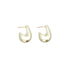 Pair of pearl textured earrings on a white background