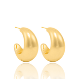 High End Exclusive Plump Crescent Moon Earrings (J199A)