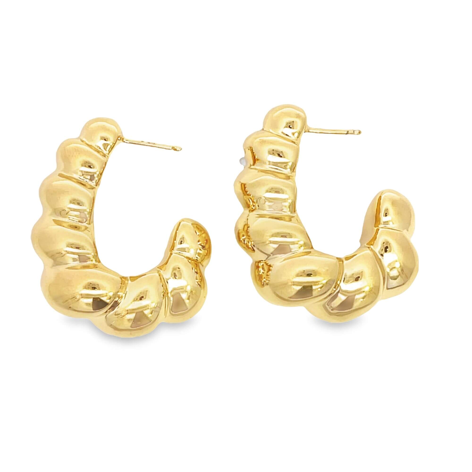 High End Exclusive Small Round Twist Earrings (L414A)