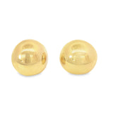 High End Exclusive Round Jumbo Dome Italian Design Stud Earrings(l502)
