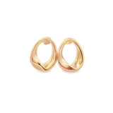 High End Exclusive Twisted Oval Stud Earrings (J262A)