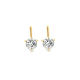 Round Cubic Zirconia Drop Stud Earrings (K359A/L162A/K118A/K242A)
