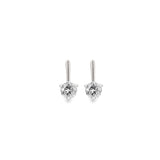 Round Cubic Zirconia Drop Stud Earrings (K359A/L162A/K118A/K242A)