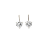 Round Cubic Zirconia Drop Stud Earrings (K359A/L162A/K118A/K242A)