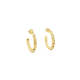 CZ Paved Star Small Hoops