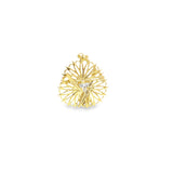 18K Gold Filled Abstract Flower Leaf Pendant (A233)