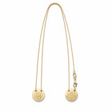 Round Miraculous Medal Scapular Necklace (F92A)
