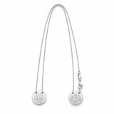 Round Miraculous Medal Scapular Necklace (F92A)
