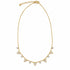 Shop the Triangle Charm Station Necklace featuring faceted triangle stones and sparkling CZ accents on a delicate chain. Available in clear and colorful variations.