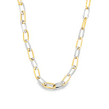 Two Toned 7mm Oval Paperclip Chain (F171A/I82A)