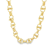 Intertwined Swirl Link Rolo Necklace (H272/I409A)