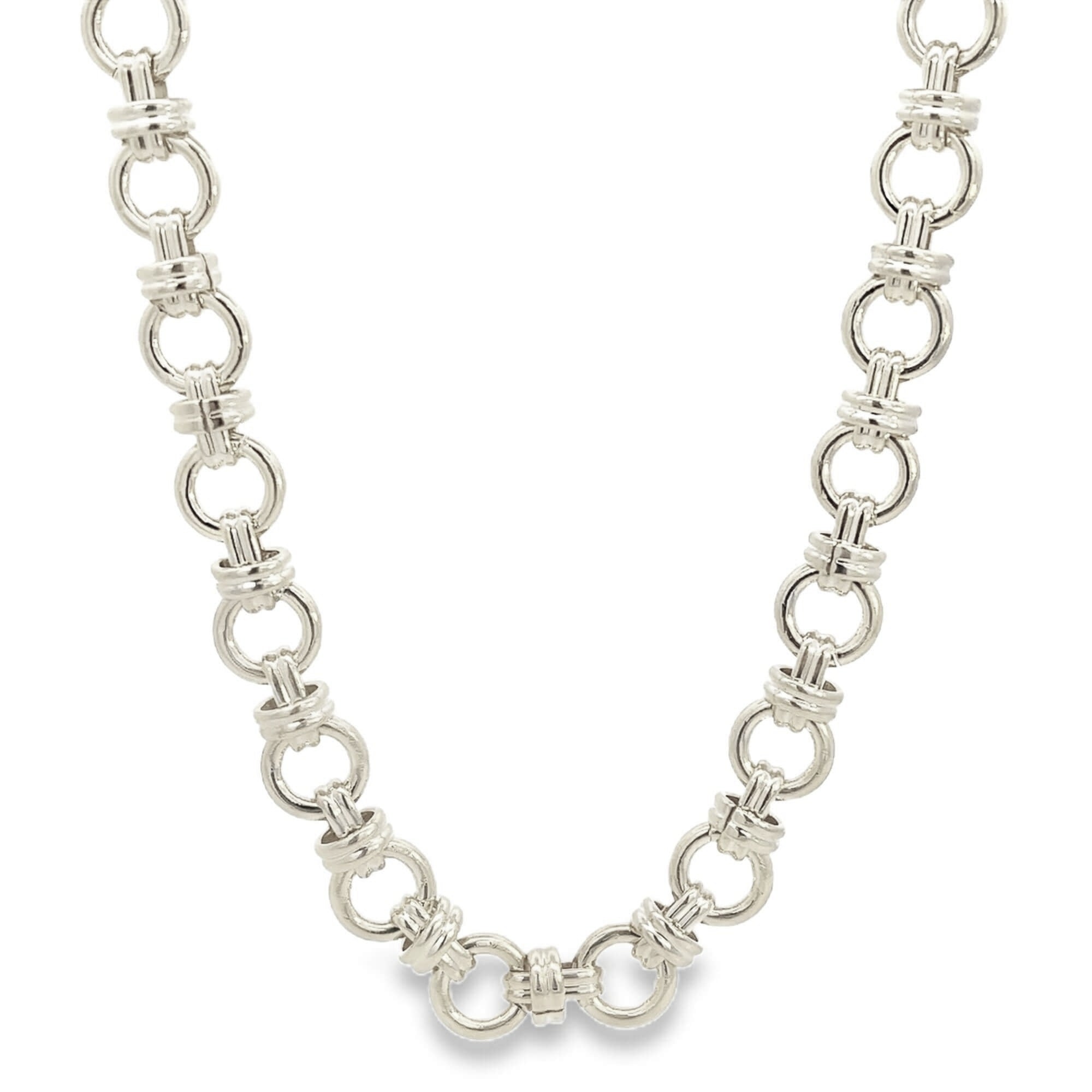 Oval Knot Link Rolo Necklace (H277/I409)