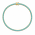 Elevate your elegance with this 6mm tennis necklace, featuring a stunning blend of colorful and clear cubic zirconia stones