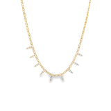 CZ Fangs Mariner Necklace (H158)