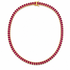 Elevate your elegance with this 6mm tennis necklace, featuring a stunning blend of colorful and clear cubic zirconia stones
