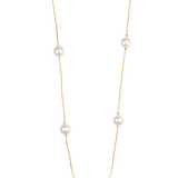 White Pearl Beaded Necklace (H88)