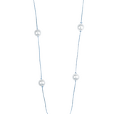 White Pearl Beaded Necklace (H88)