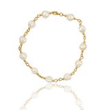 Pearl Link Chain Bracelet (F252/I125)