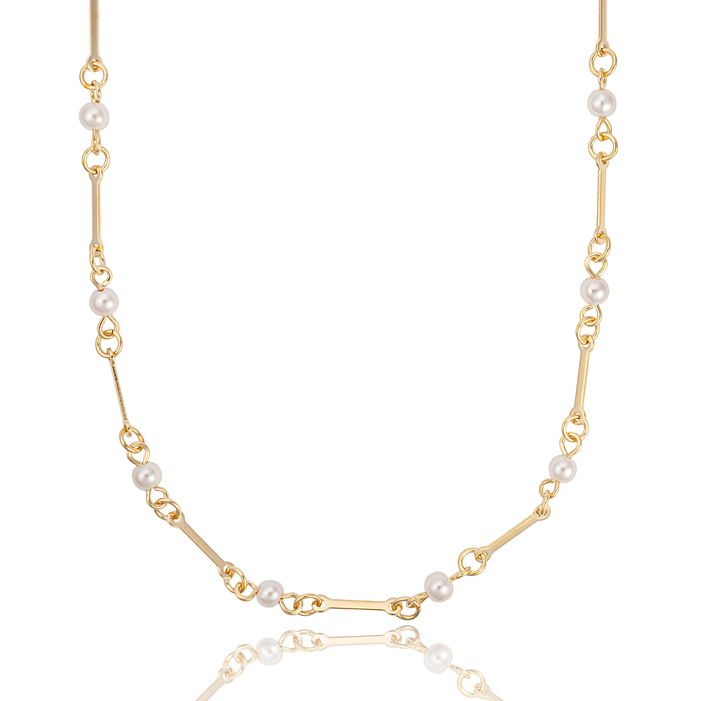 Pearl Bar Chain Anklet