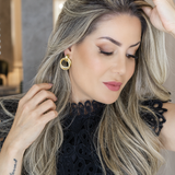 Twisted Plate Knotted Stud Earrings (k72A)