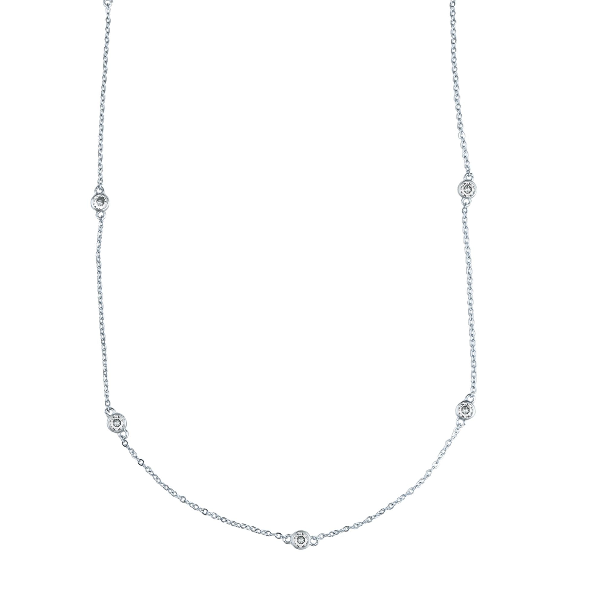 Long Round Zirconia Rollo Chain (H81)