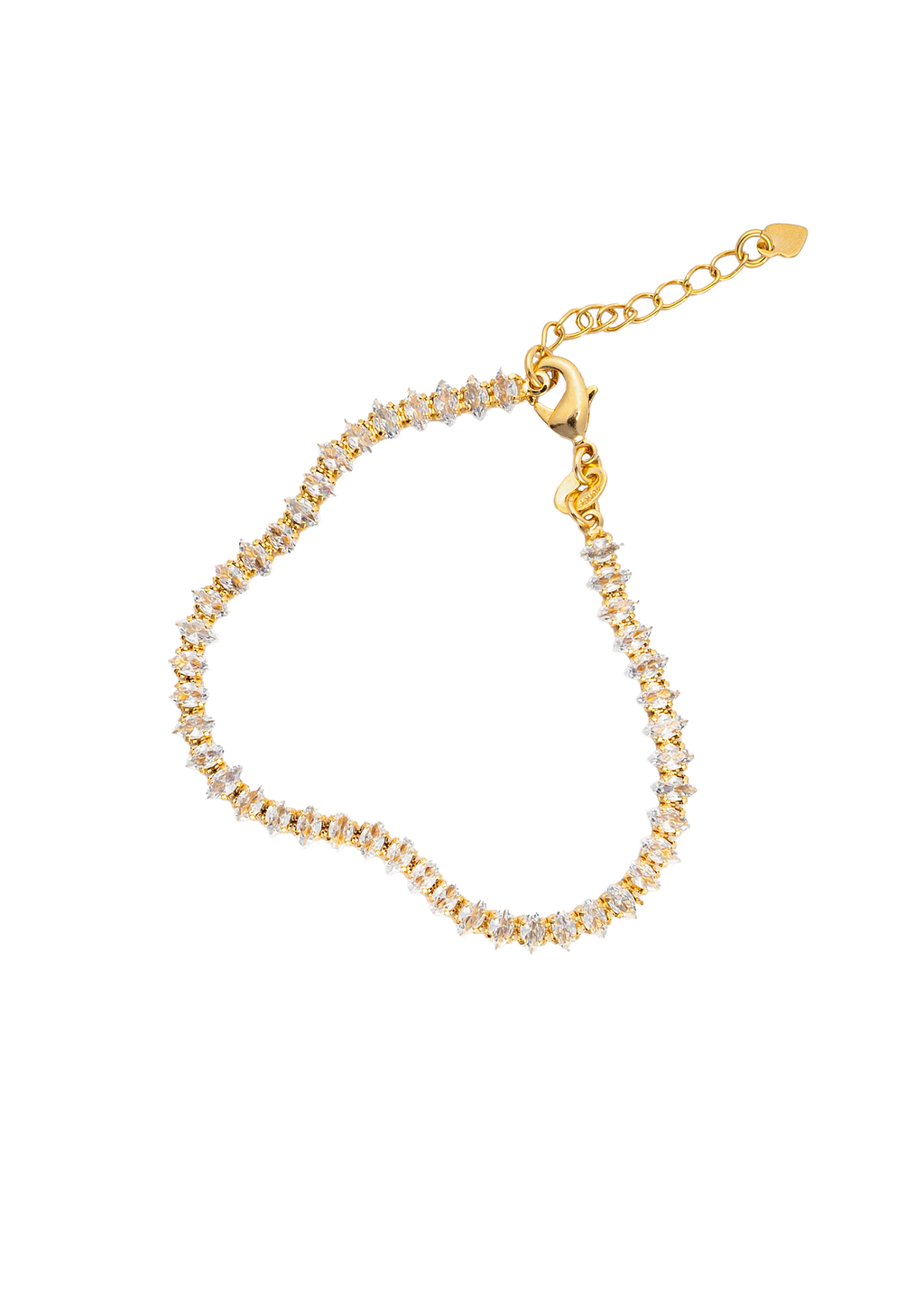 Marquise CZ Tennis Choker Necklace / Bracelet (H130)(I492)