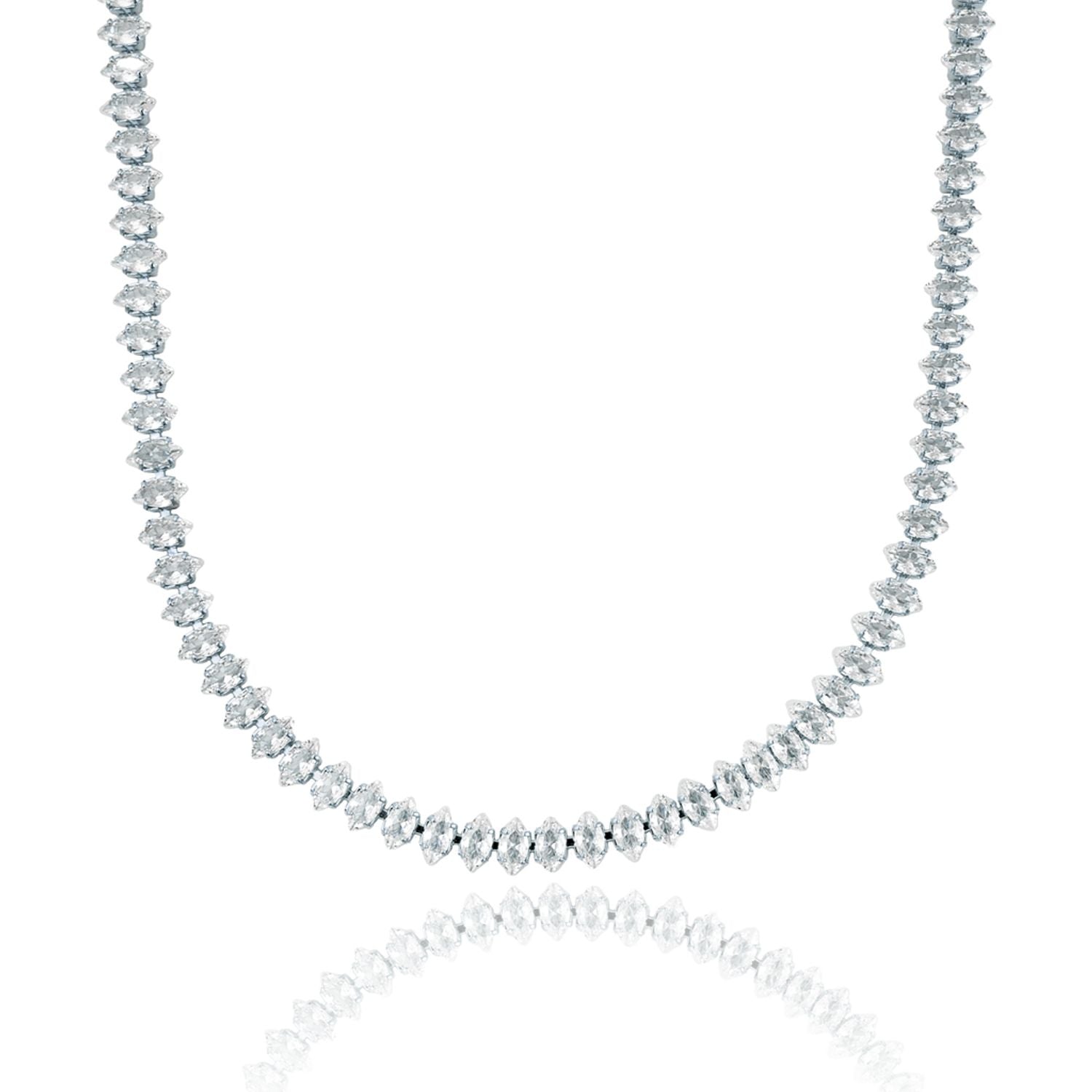 Marquise CZ Tennis Choker Necklace / Bracelet (H130)(I492)