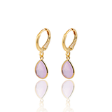 CZ Teardrop Dangle Earrings (K102)