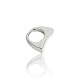 High End Exclusive Curved Geometric Dome Ring