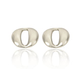 High End Exclusive Smooth Omicron Shaped Earrings (L494)