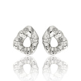 High End Exclusive Textured Geometric Circular Earrings (L492)