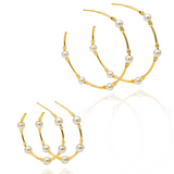 Pear Hoop Earrings  (K53)(K81)